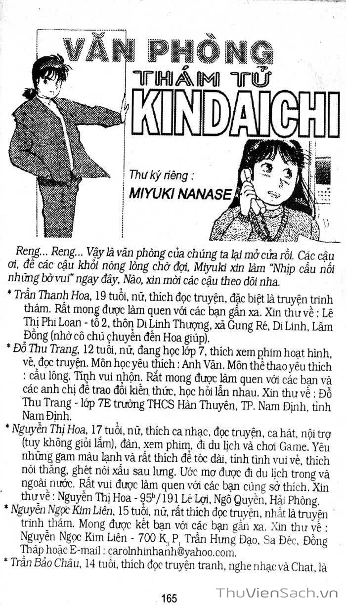 Truyện Tranh Thám Tử Kindaichi trang 4
