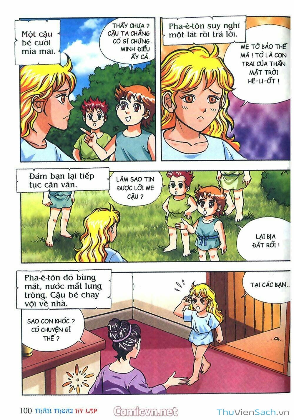 Truyện Tranh Thần Thoại Hy Lạp - Nguồn Gốc Các Vị Thần trang 3