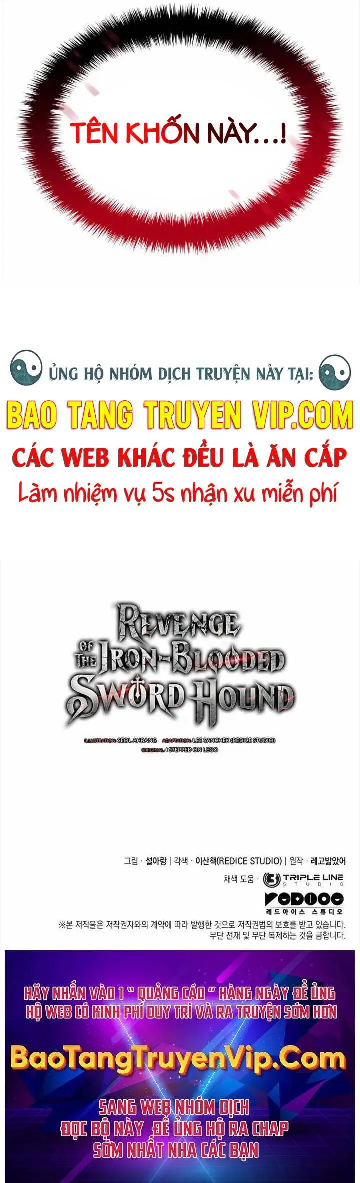 Truyện Tranh Thiết Huyết Kiếm Sĩ Hồi Quy trang 3