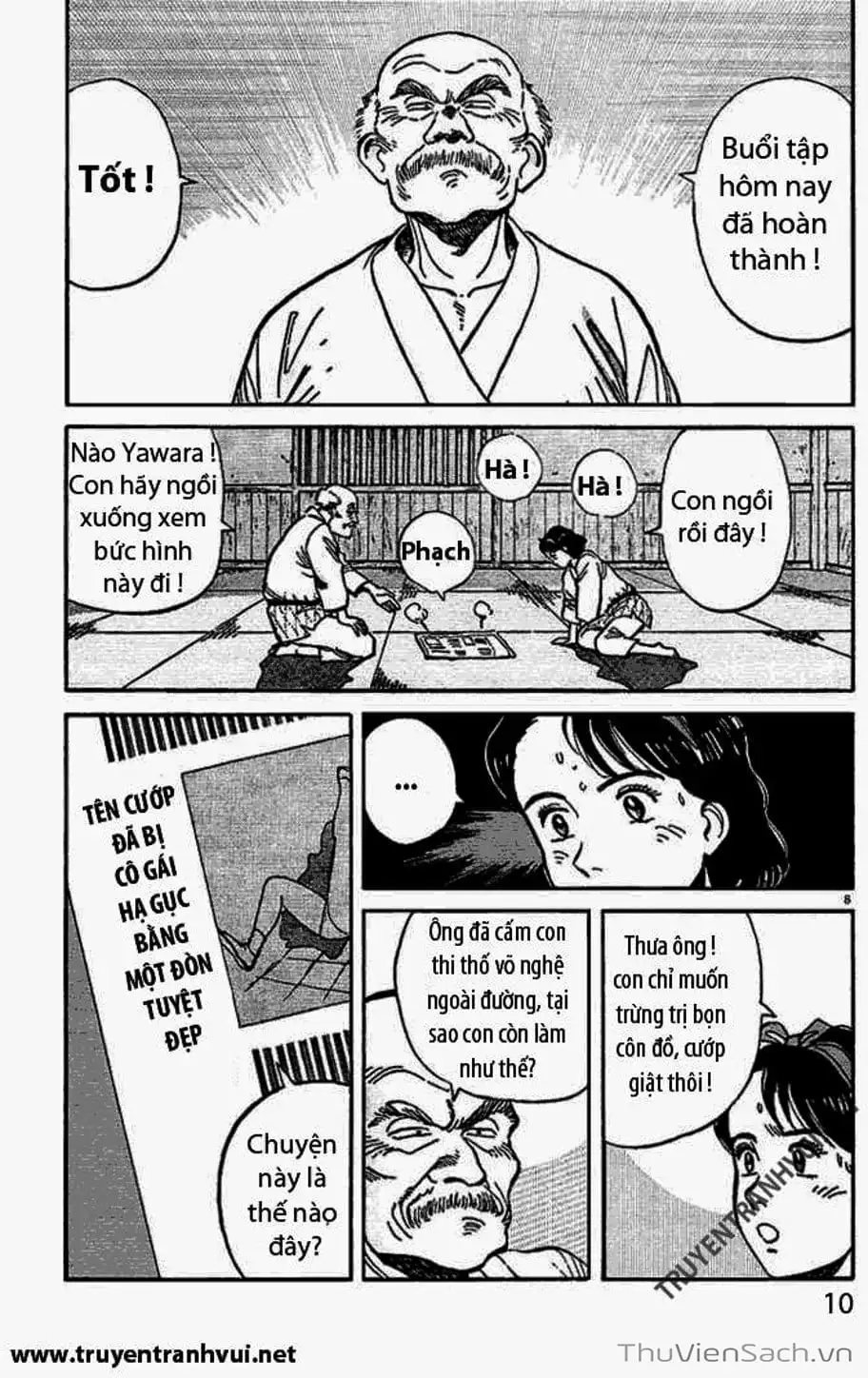 Truyện Tranh Tiểu Thư Nhu Đạo - Yawara! trang 6