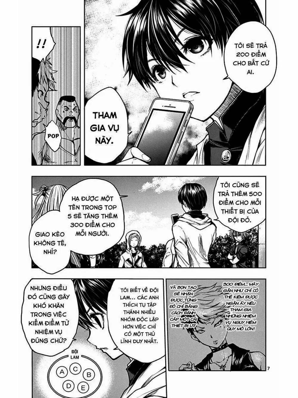 Truyện Tranh Trò Chơi Sinh Tồn - Deatte 5 Byou De Battle trang 3