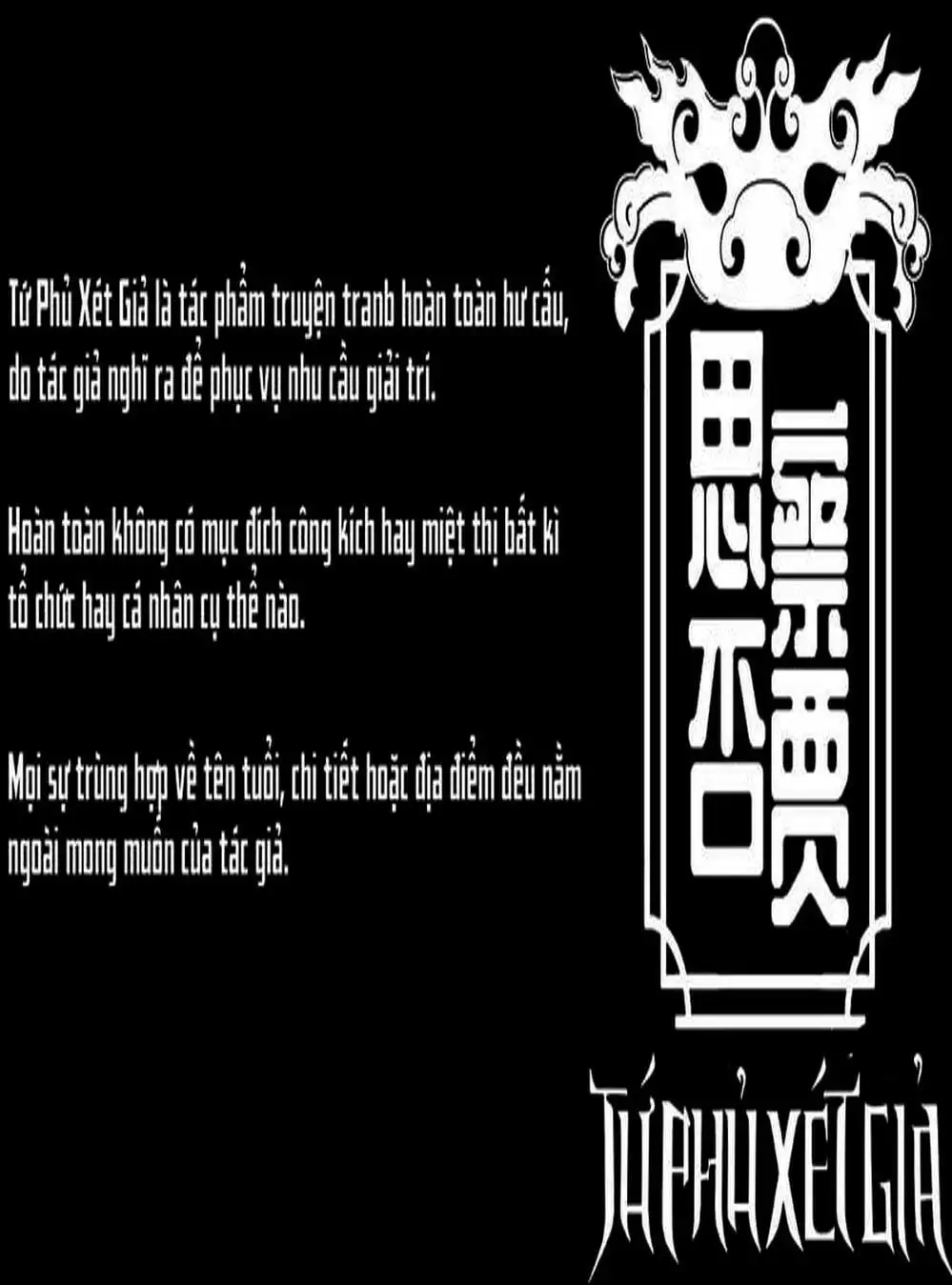 Truyện Tranh Tứ Phủ Xét Giả trang 5