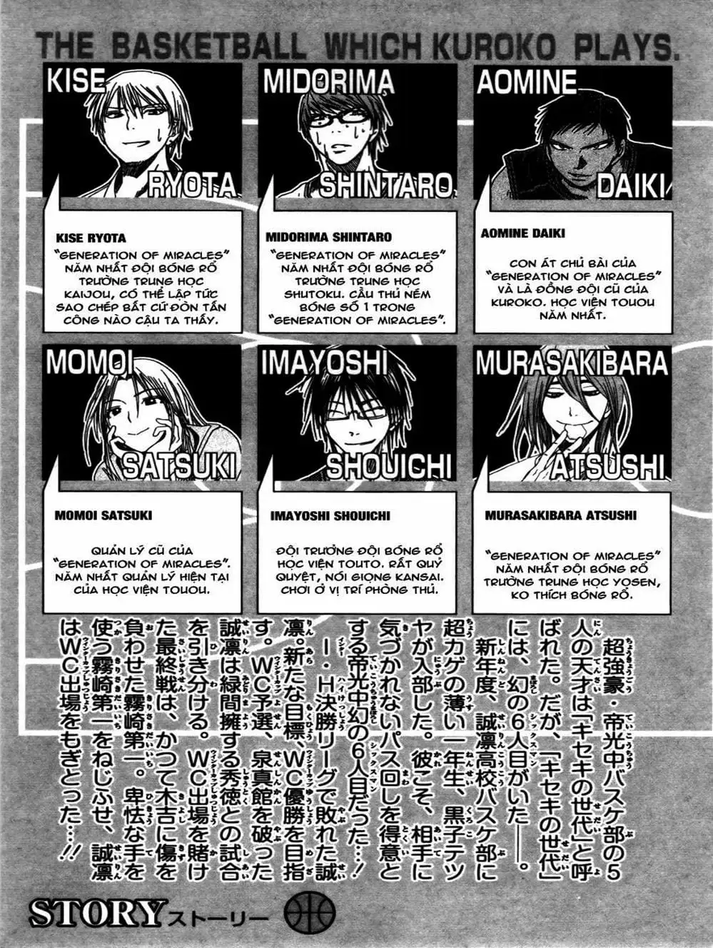 Truyện Tranh Vua Bóng Rổ - Kuroko’s Basketball trang 3