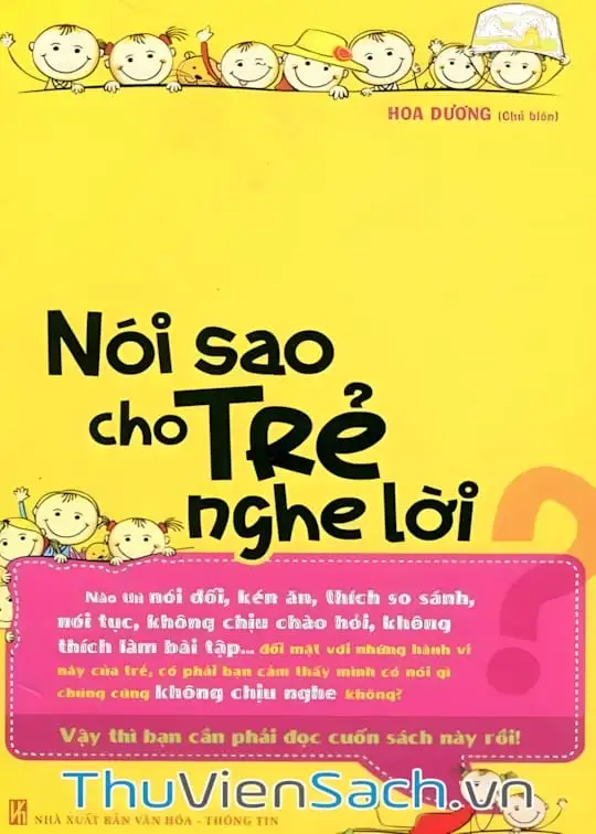 Ảnh bìa sách Nói Sao Cho Trẻ Nghe Lời