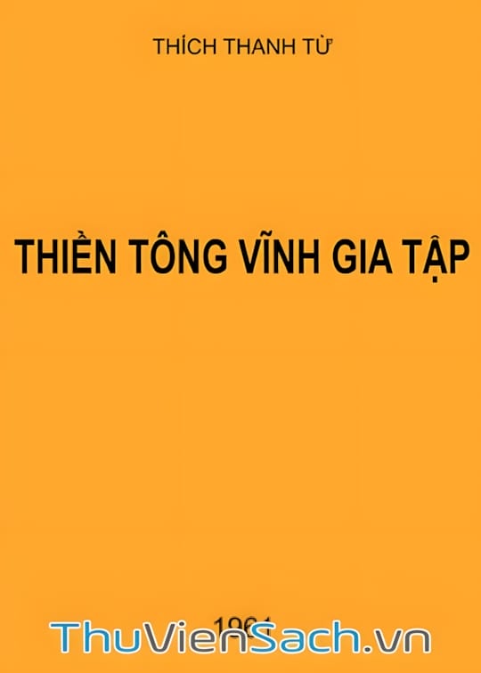 Ảnh bìa sách Thiền Tông Vĩnh Gia Tập