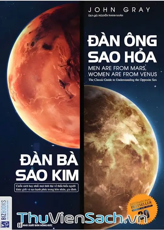 Ảnh bìa sách Đàn Ông Đến Từ Sao Hoả - Đàn Bà Đến Từ Sao Kim