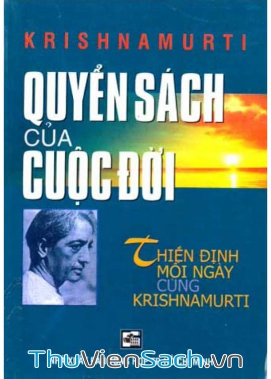 Ảnh bìa sách Quyển Sách Của Cuộc Đời Jiddu Krishnamurti