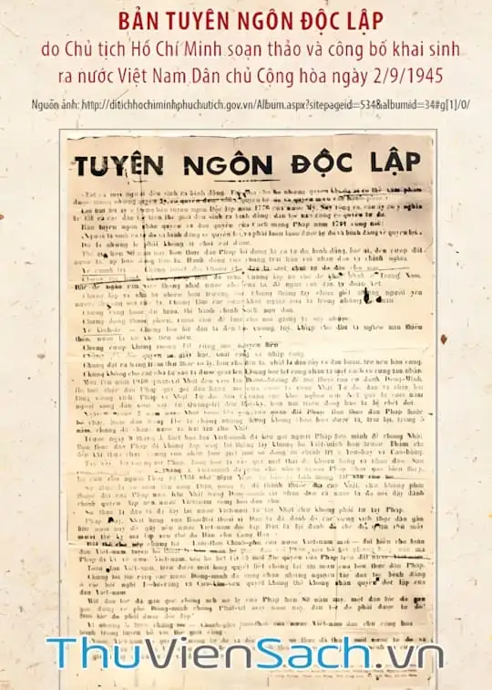 Ảnh bìa sách Tuyên Ngôn Độc Lập