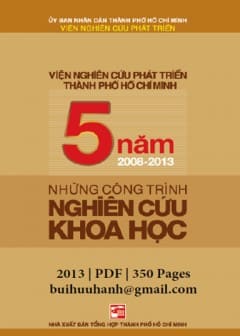 5 Năm 2008-2013 Những Công Trình Nghiên Cứu Khoa Học