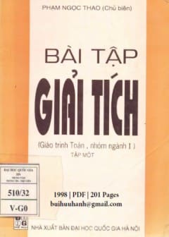 Bài Tập Giải Tích Tập 1