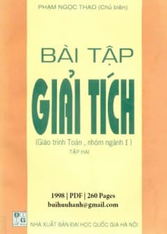 Bài Tập Giải Tích Tập 2