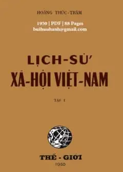Lịch Sử Xã Hội Việt Nam - Tập 1