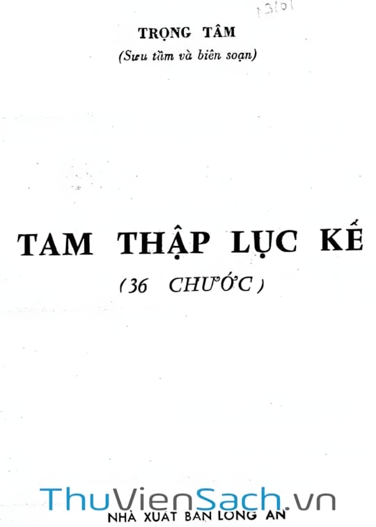 Ảnh bìa sách Tam Thập Lục Kế (36 Chước)