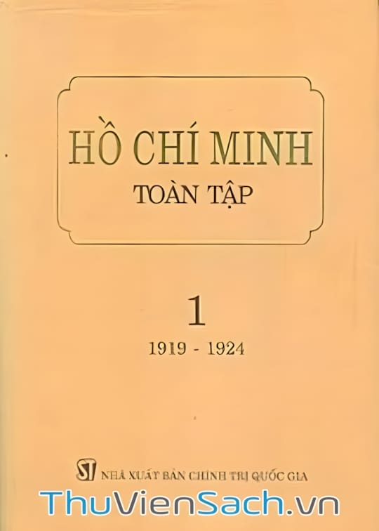 Ảnh bìa sách Hồ Chí Minh Toàn Tập - Tập 1