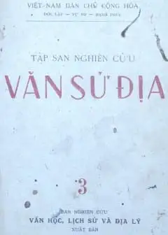 Tập San Nghiên Cứu Văn Sử Địa - Tập 3
