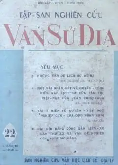 Tập San Nghiên Cứu Văn Sử Địa - Tập 22