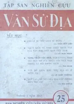 Tập San Nghiên Cứu Văn Sử Địa - Tập 25
