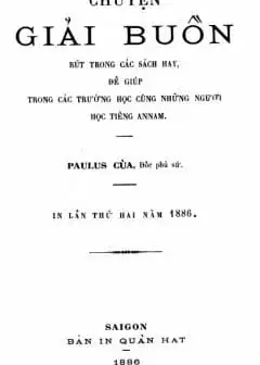 Chuyện Giải Buồn - Quyển 1