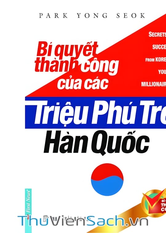 Ảnh bìa sách Bí Quyết Thành Công Của Các Triệu Phú Trẻ Hàn Quốc