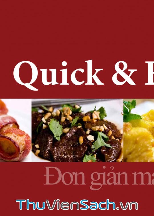 Ảnh bìa sách Hướng Dẫn Nấu Ăn Quick & Easy - Đơn Giản Mà Ngon