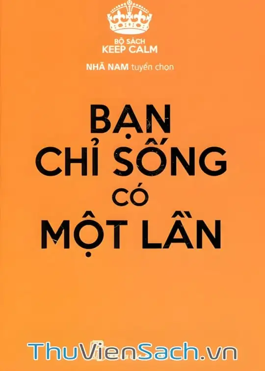 Ảnh bìa sách Bạn Chỉ Sống Có Một Lần