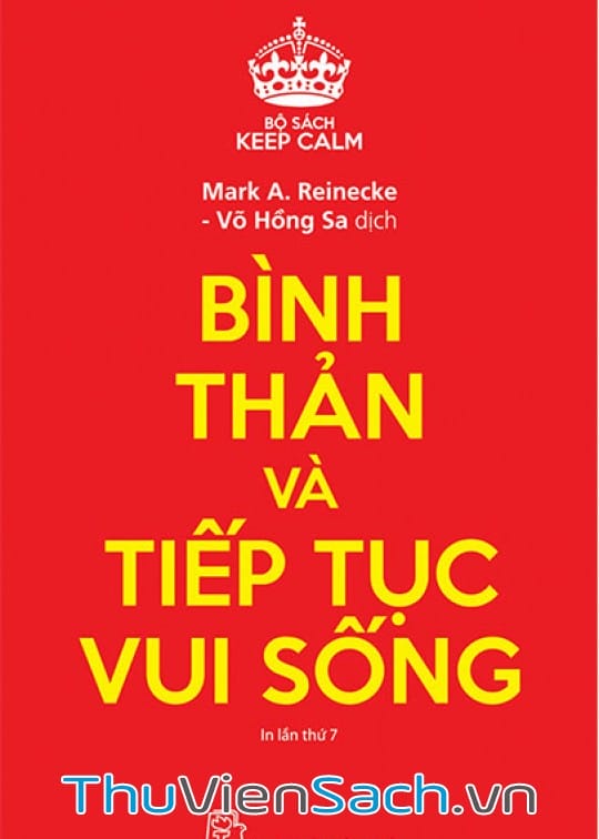 Ảnh bìa sách Bình Thản Và Tiếp Tục Vui Sống