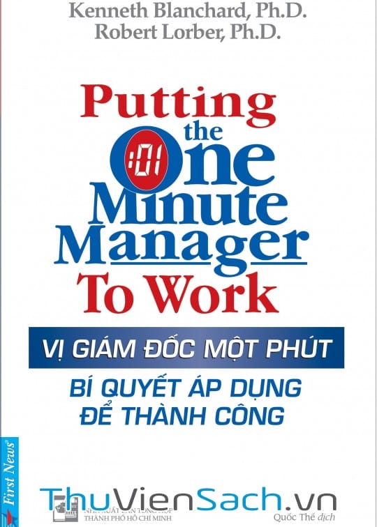Ảnh bìa sách Vị Giám Đốc Một Phút - Bí Quyết Áp Dụng Để Thành Công