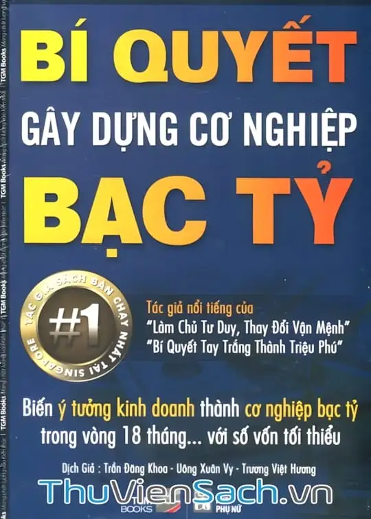 Ảnh bìa sách Bí Quyết Gây Dựng Cơ Nghiệp Bạc Tỷ