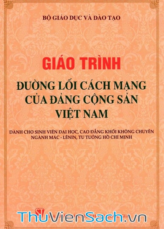 Ảnh bìa sách Giáo Trình Đường Lối Cách Mạng Của Đảng Cộng Sản Việt Nam