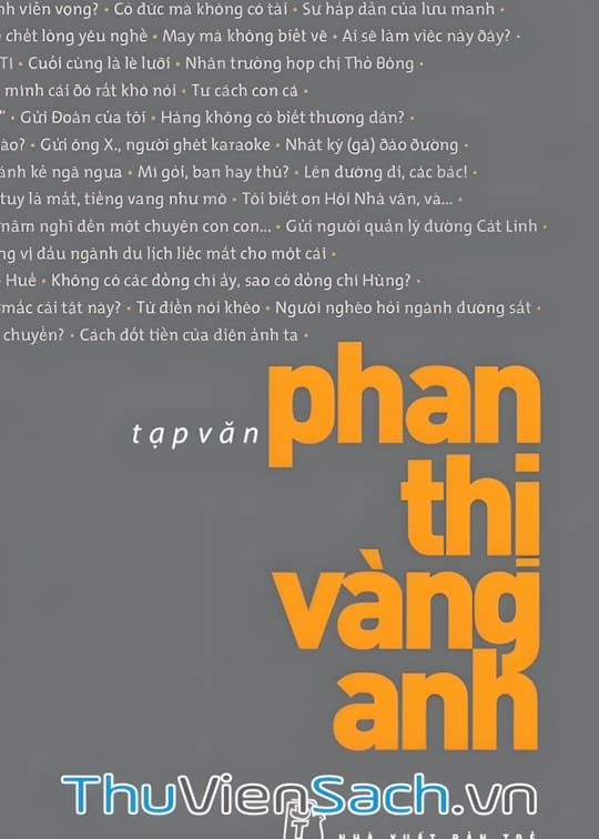 Ảnh bìa sách Tạp Văn Phan Thị Vàng Anh