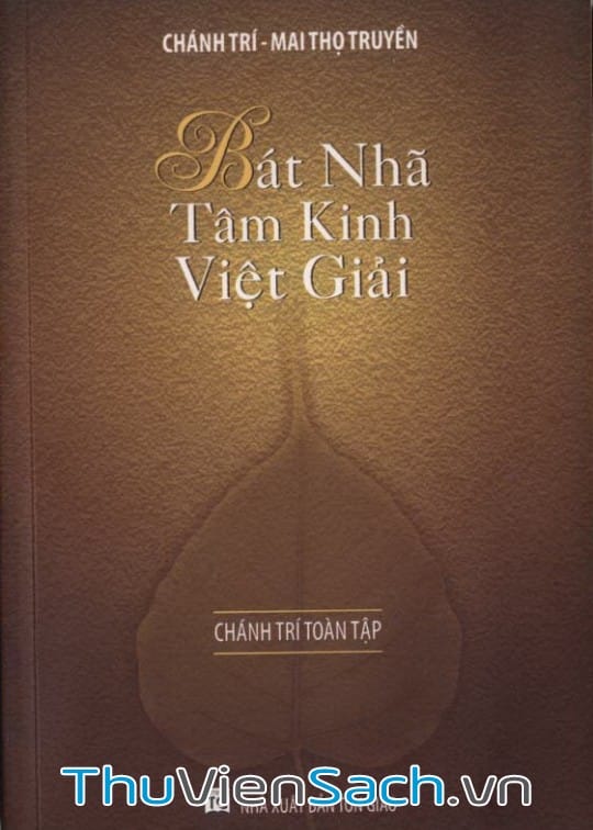 Ảnh bìa sách Bát Nhã Tâm Kinh Việt Giải