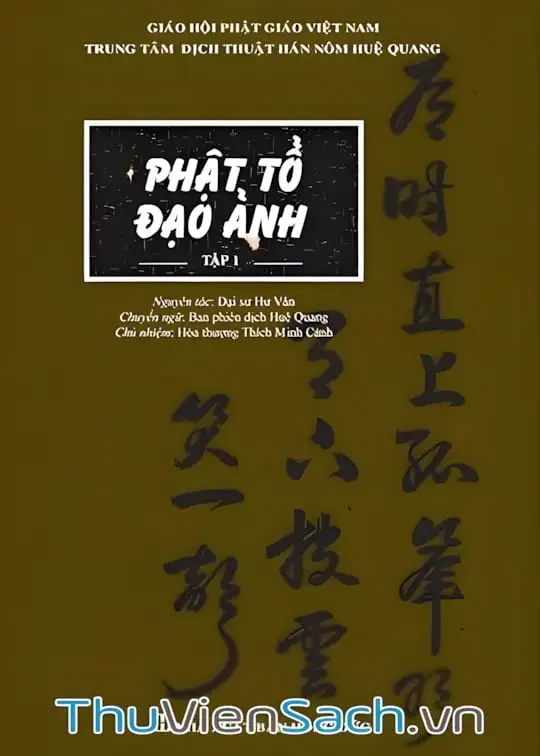 Ảnh bìa sách Phật Tổ Đạo Ảnh