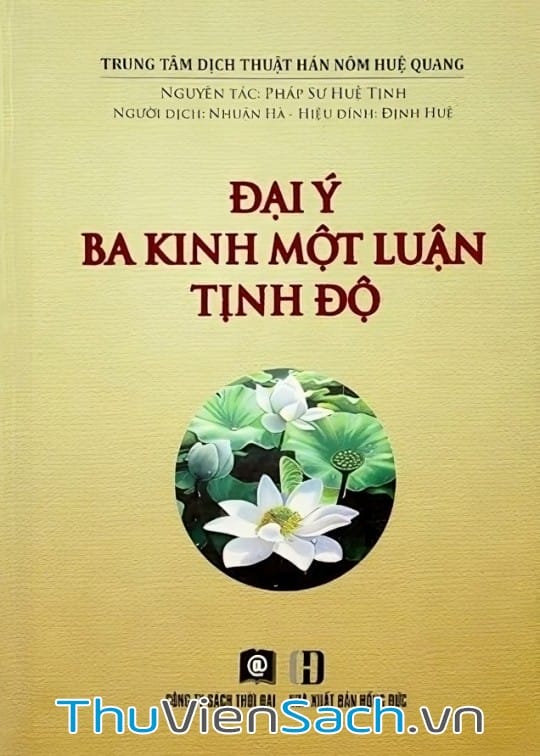 Ảnh bìa sách Đại Ý Ba Kinh Một Luận Tịnh Độ