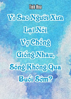 Vì Sao Người Xưa Lại Nói “Vợ Chồng Giống Nhau, Sống Không Qua Buổi Sớm”?
